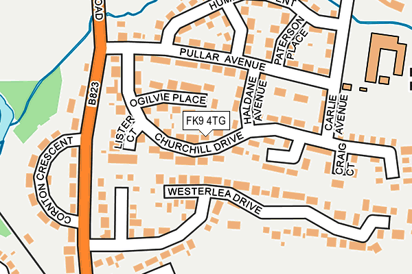FK9 4TG map - OS OpenMap – Local (Ordnance Survey)