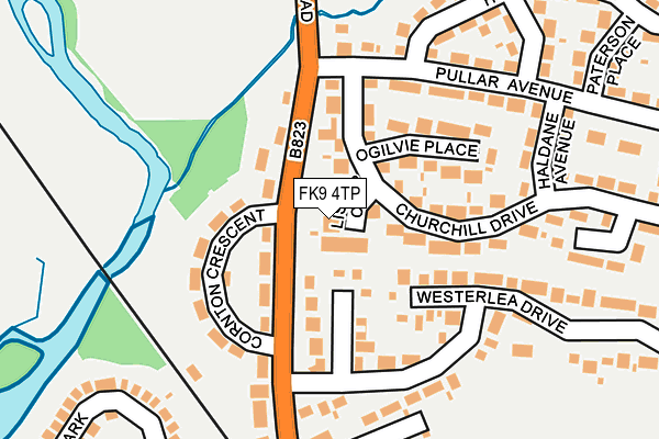 FK9 4TP map - OS OpenMap – Local (Ordnance Survey)