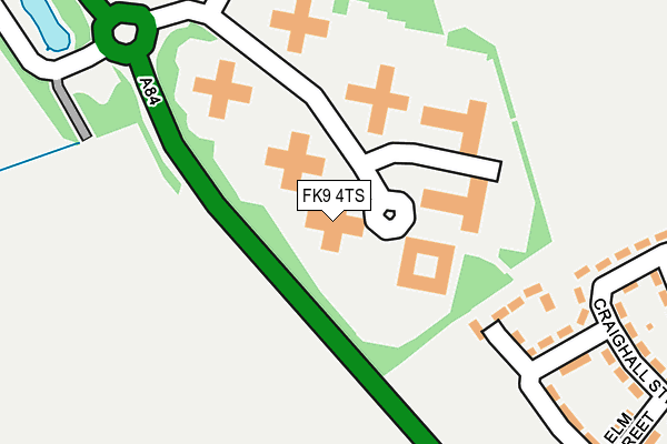 FK9 4TS map - OS OpenMap – Local (Ordnance Survey)