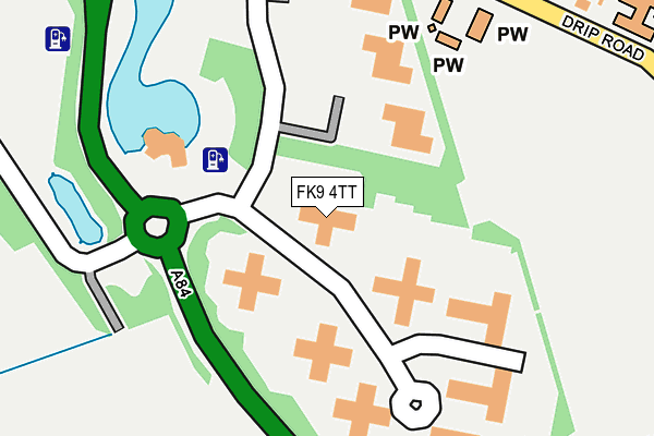 FK9 4TT map - OS OpenMap – Local (Ordnance Survey)