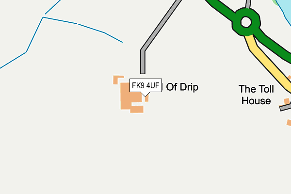FK9 4UF map - OS OpenMap – Local (Ordnance Survey)