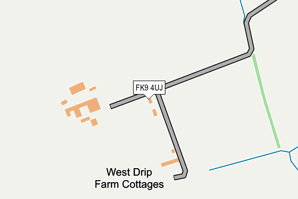 FK9 4UJ map - OS OpenMap – Local (Ordnance Survey)