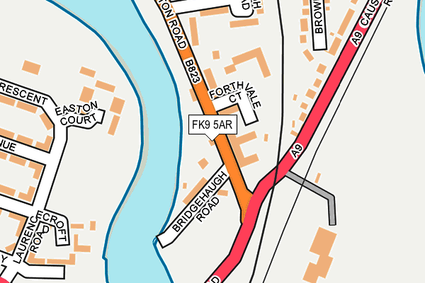 FK9 5AR map - OS OpenMap – Local (Ordnance Survey)