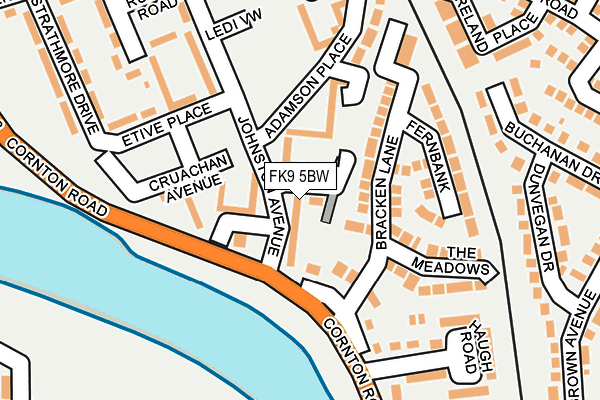 FK9 5BW map - OS OpenMap – Local (Ordnance Survey)