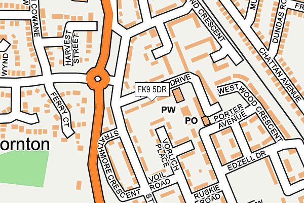 FK9 5DR map - OS OpenMap – Local (Ordnance Survey)
