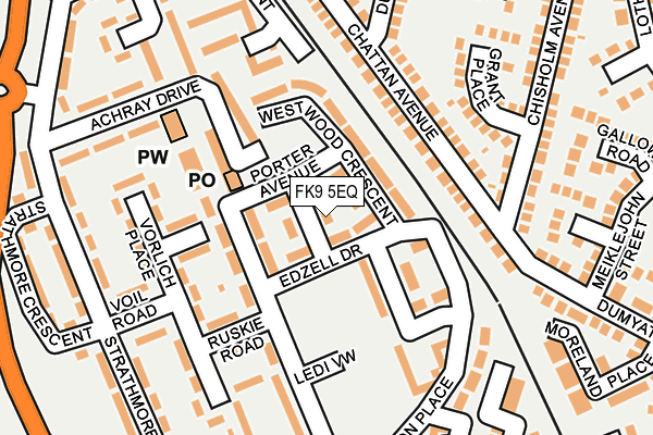 FK9 5EQ map - OS OpenMap – Local (Ordnance Survey)