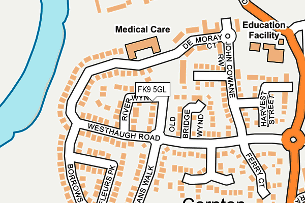 FK9 5GL map - OS OpenMap – Local (Ordnance Survey)