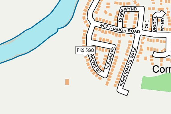 FK9 5GQ map - OS OpenMap – Local (Ordnance Survey)