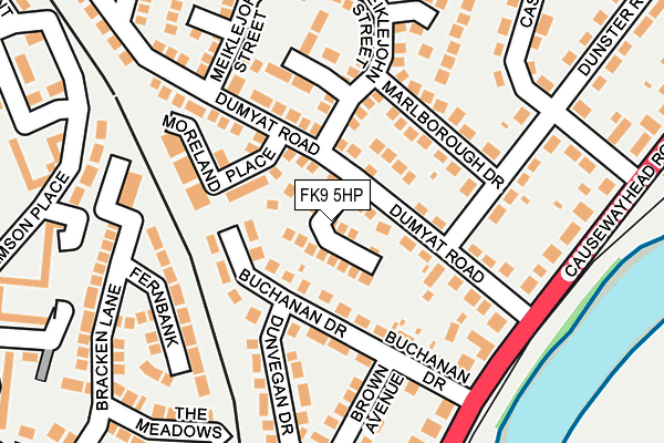 FK9 5HP map - OS OpenMap – Local (Ordnance Survey)
