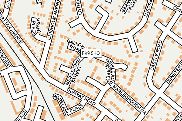 FK9 5HQ map - OS OpenMap – Local (Ordnance Survey)