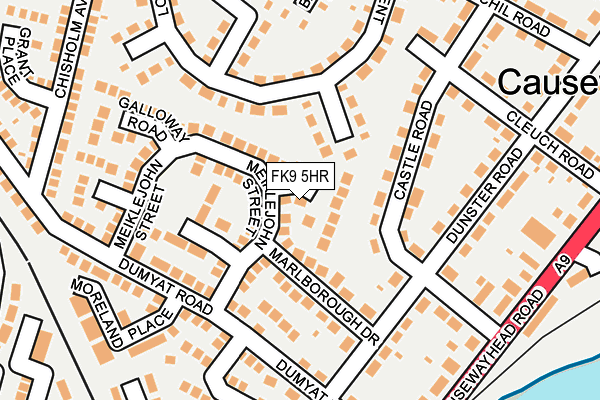 FK9 5HR map - OS OpenMap – Local (Ordnance Survey)