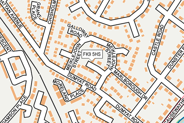 FK9 5HS map - OS OpenMap – Local (Ordnance Survey)