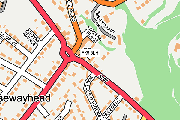 FK9 5LH map - OS OpenMap – Local (Ordnance Survey)
