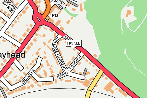 FK9 5LL map - OS OpenMap – Local (Ordnance Survey)