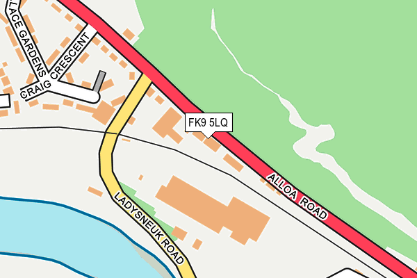 FK9 5LQ map - OS OpenMap – Local (Ordnance Survey)