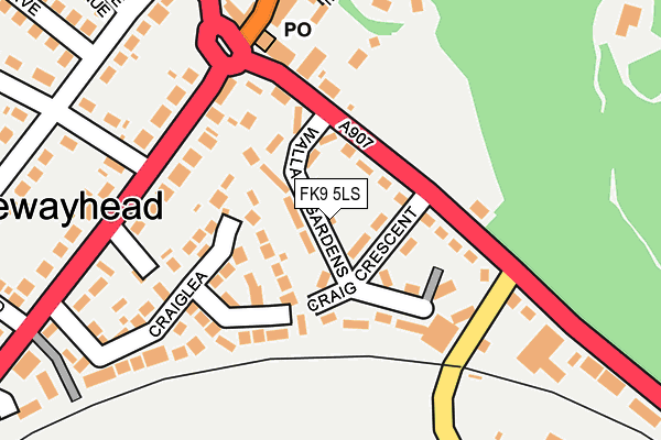 FK9 5LS map - OS OpenMap – Local (Ordnance Survey)