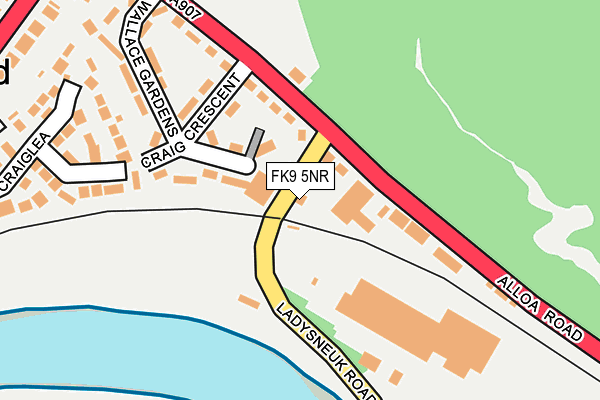 FK9 5NR map - OS OpenMap – Local (Ordnance Survey)