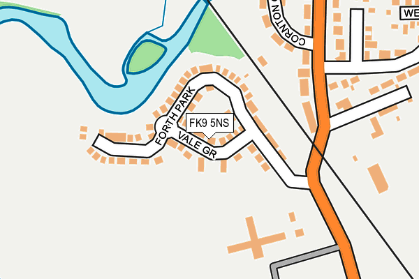 FK9 5NS map - OS OpenMap – Local (Ordnance Survey)