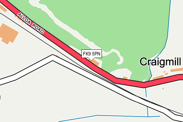 FK9 5PN map - OS OpenMap – Local (Ordnance Survey)