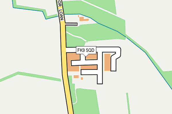 FK9 5QD map - OS OpenMap – Local (Ordnance Survey)