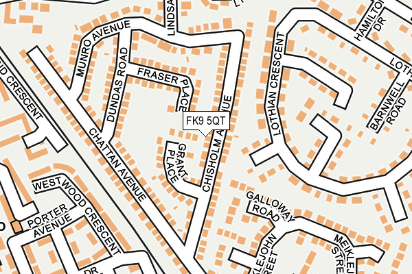 FK9 5QT map - OS OpenMap – Local (Ordnance Survey)