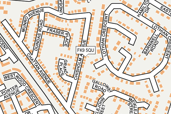 FK9 5QU map - OS OpenMap – Local (Ordnance Survey)