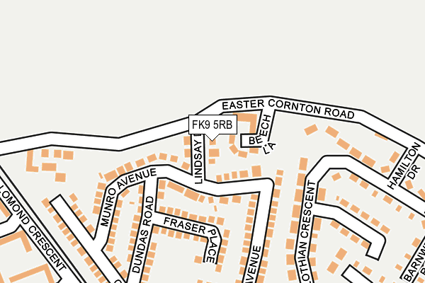 FK9 5RB map - OS OpenMap – Local (Ordnance Survey)
