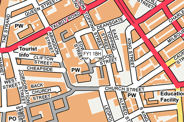 FY1 1BH map - OS OpenMap – Local (Ordnance Survey)