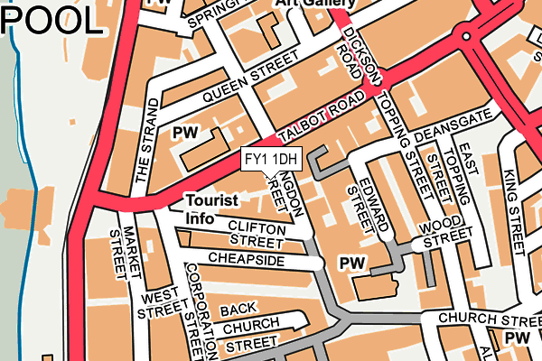 FY1 1DH map - OS OpenMap – Local (Ordnance Survey)