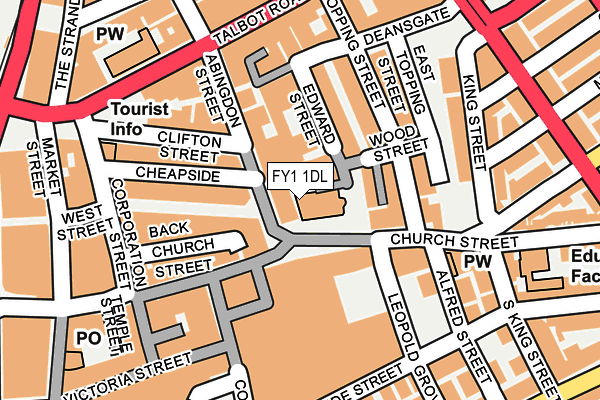 FY1 1DL map - OS OpenMap – Local (Ordnance Survey)