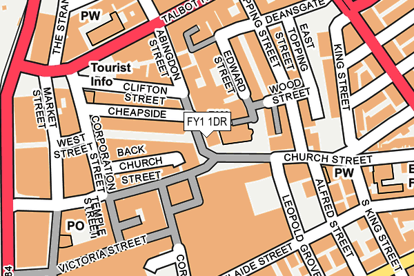 FY1 1DR map - OS OpenMap – Local (Ordnance Survey)