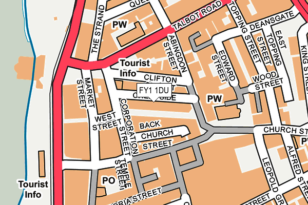 FY1 1DU map - OS OpenMap – Local (Ordnance Survey)