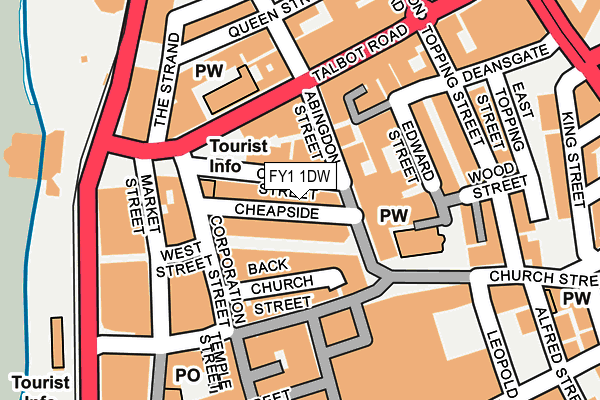 FY1 1DW map - OS OpenMap – Local (Ordnance Survey)