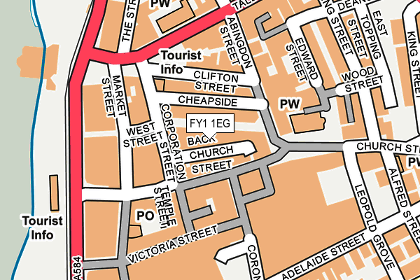 FY1 1EG map - OS OpenMap – Local (Ordnance Survey)