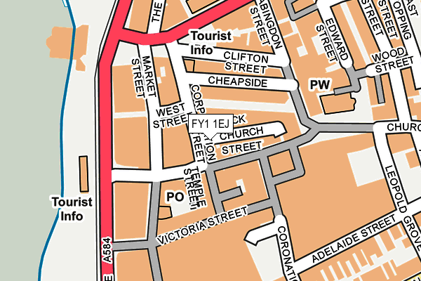 FY1 1EJ map - OS OpenMap – Local (Ordnance Survey)
