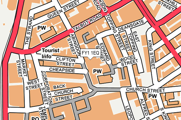 FY1 1EQ map - OS OpenMap – Local (Ordnance Survey)