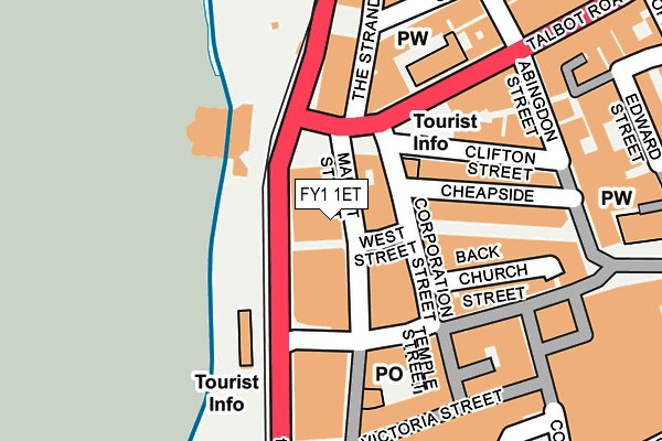 FY1 1ET map - OS OpenMap – Local (Ordnance Survey)