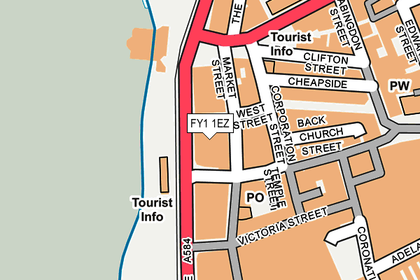 FY1 1EZ map - OS OpenMap – Local (Ordnance Survey)