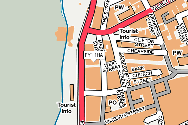 FY1 1HA map - OS OpenMap – Local (Ordnance Survey)