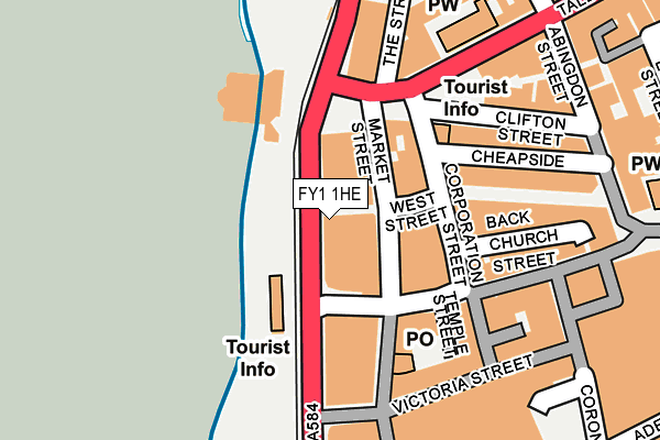 FY1 1HE map - OS OpenMap – Local (Ordnance Survey)