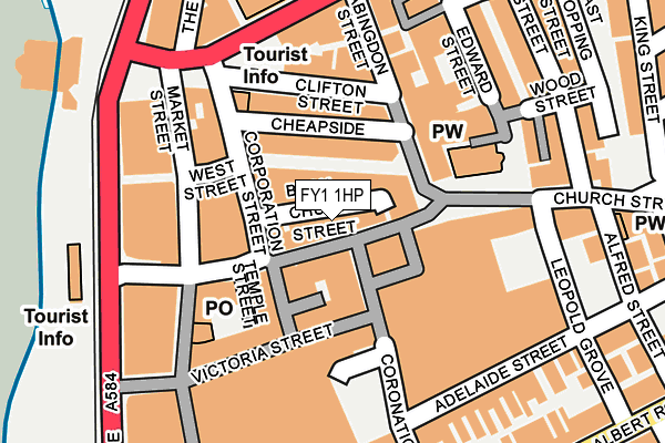 FY1 1HP map - OS OpenMap – Local (Ordnance Survey)