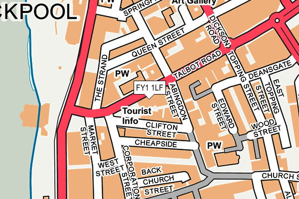 FY1 1LF map - OS OpenMap – Local (Ordnance Survey)