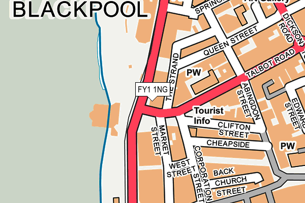 FY1 1NG map - OS OpenMap – Local (Ordnance Survey)