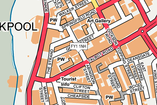 FY1 1NH map - OS OpenMap – Local (Ordnance Survey)