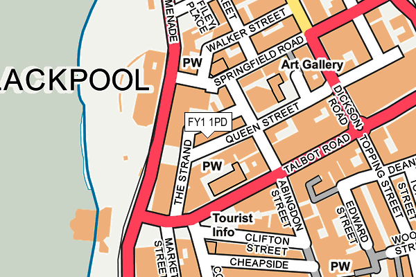FY1 1PD map - OS OpenMap – Local (Ordnance Survey)