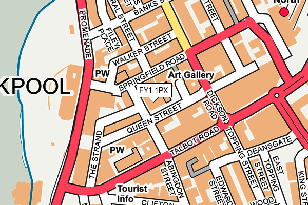 FY1 1PX map - OS OpenMap – Local (Ordnance Survey)