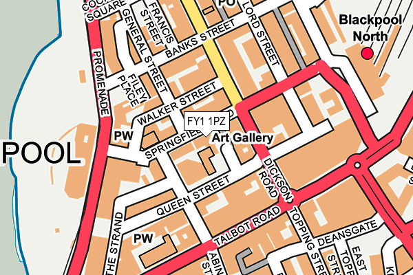 FY1 1PZ map - OS OpenMap – Local (Ordnance Survey)