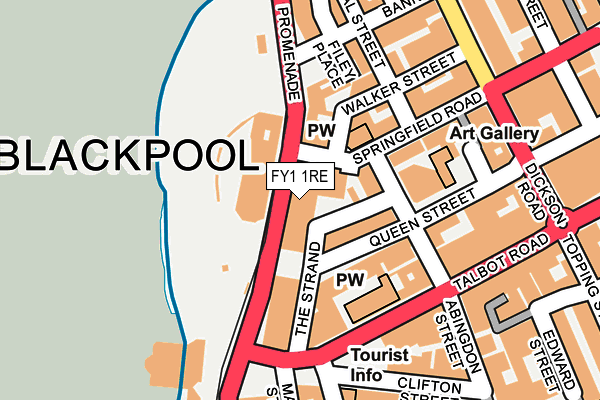 FY1 1RE map - OS OpenMap – Local (Ordnance Survey)