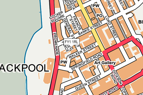 FY1 1RL map - OS OpenMap – Local (Ordnance Survey)