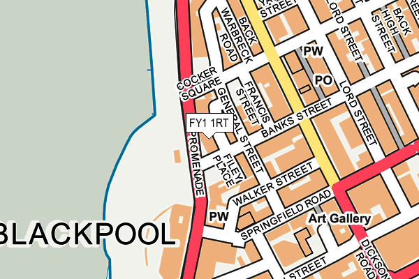 FY1 1RT map - OS OpenMap – Local (Ordnance Survey)